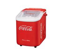 Machine à glaçons Salco Coca-Cola - Fabricant de glaçons avec 2 tailles de glaçons - Design rétro rouge - Machine à glaçons portable pour cocktails, boissons et soirées (10 kg par 24 heures - Rouge)