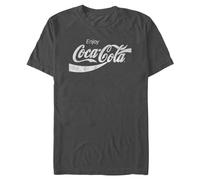 Coca-Cola Mens Coke Classic T Shirt, Charcoal, L