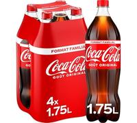 COCA-COLA Original Boisson gazeuse aux extraits végétaux 4 x 1,75 L