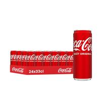 Coca-Cola Original, Boisson Gazeuse, Canette 33cl, Pack de 24