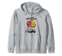 Coca-Cola & Pizza Things Go Better with Coke Friends Retro Sweat à Capuche
