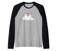 Coca-Cola Polar Bears and Penguin Love Coke Big Chest Logo Manche Raglan