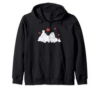 Coca-Cola Polar Bears and Penguin Love Coke Big Chest Logo Sweat à Capuche