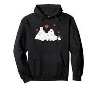 Coca-Cola Polar Bears and Penguin Love Coke Big Chest Logo Sweat à Capuche