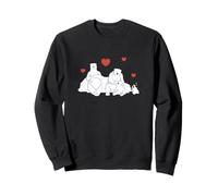 Coca-Cola Polar Bears and Penguin Love Coke Big Chest Logo Sweatshirt