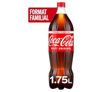 COCA-COLA - Rafraîchissement Gazeux au Goût Authentique, Saveur Unique et Intense (Bouteille 1,75L) - Le Lot De 4