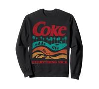 Coca-Cola Retro Coke Adds Life Surf and Sun Sweatshirt Sweatshirt