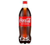 COCA-COLA - Soda Rafraîchissant au Goût Unique, Pétillant et Original (Bouteille 1,25L) - Le Lot De 4