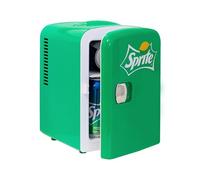 Coca Cola Sprite Mini réfrigérateur silencieux pour chambre à coucher 4 L Petit réfrigérateur de table 6 canettes pour soins de la peau, bureau, nourriture, boissons, enfants, maison, voiture et