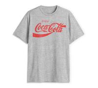 Coca-Cola T-Shirt à Manches Courtes Coke des années 80 pour Homme, Athletic chiné, Taille M