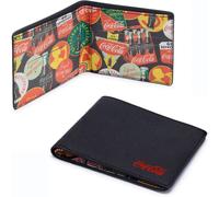 Coca Cola Team Coca-Cola Officially Licensed Badges Leather Wallet Unisex Noir Taille unique Unisex