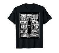 Coca-Cola The Pause That Refreshes Vintage Boombox Collage T-Shirt
