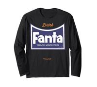 Coca-Cola Vintage Fanta Logo Drink Fanta Trade Mark Reg Manche Longue