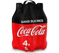 Coca-Cola Zero Sucre Bouteilles 4 x 1 L