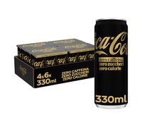 Coca-Cola Zéro sucre zéro caféine, toute la saveur de la formule Coca-Cola sans calories et sans caféine, canette 100 % recyclable - 24 canettes de 330 ml