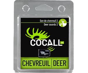 COCALL Carte son de cerf pour la chasse - Carte #2 (comprend 6 sons de cerf différents) - Carte micro SD pour Cocall 2X - Reproduit les sons de cerfs mâles et femelles