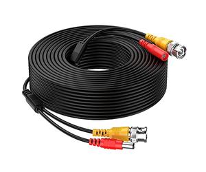 Cocar 65 Pieds 20M Câble d'extension Vidéo BNC Tout-en-Un avec Connecteur DC Power pour Appareil Photo Sécurité Système de Télévision à Circuit Fermé CCTV de Surveillance à Domicile