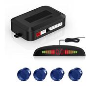 Cocar Bleu Voiture Radar de Recul LED Parking Beep & park Assist Système avec Distance Affichage Rétro Aide au Parcage + 4 Capteurs