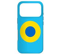 Cocarde d'avion Bleu et Jaune de l'armée de l'air ukrainienne Coque pour iPhone 17 Pro