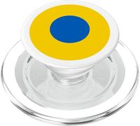 Cocarde d'avion Bleu et Jaune de l'armée de l'air ukrainienne PopSockets PopGrip pour MagSafe