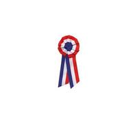 Cocarde tissu tricolore 5 cm avec pans - Déguisements et fêtes