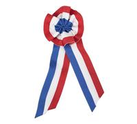 Cocarde tricolore - PTIT CLOWN - 20 cm de hauteur - Blanc - Tricolore - Tissu