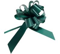 Cocardes Autotirants 3,0 CM Mariage Voiture Maison Mariage Baptême Communion Grand Arc Vert Pin (30 PCS Vert Pin)