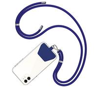 COCASES Cordon Telephone Portable, Collier Téléphone Portable, Universelle Capes de Collier de Longe compatibles avec Plupart des Smartphones (Bleu)