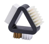 Coccine Brosse à chaussures 3 en 1 pour daim, brosse triangulaire pour cuir nubuck, brosse en daim pour l'entretien des chaussures, entretien du daim, brosse à cirage de chaussures, brosses à