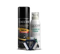 Coccine - Kit Entretien Chaussures Daim Nubuck 3 en 1, Imperméabilisant | Nettoyant pour Daim et Nubuck, Spray Hydrofuge avec Brosse, Élimine Saleté, Taches, Protège contre Eau, Pluie, Humidité, Boue