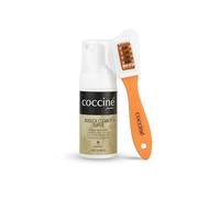Coccine - Kit Nettoyage Chaussures Daim Nubuck, Shampooing avec Brosse | Mousse Nettoyante et Brosse Multifonction pour Éliminer Saleté, Taches Tenaces, Raviver la Texture sans Abîmer les Matière