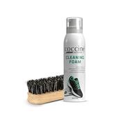 Coccine - Kit Nettoyage Sneakers 2 en 1, Mousse et Brosse 11,5 c | Mousse Nettoyante pour Chaussures de Sport, Cuir, Daim, Nubuck, Élimine Taches, Saleté, Ravive les Couleurs sans Abîmer