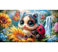 Coccinelle à Sept Points Puzzle pour Adultes 1000 pièces Jeu de Puzzle Cadeau Amusant & Activité Maison pour Adultes et Enfants de 12 Ans et Plus 38x26cm/1000pcs