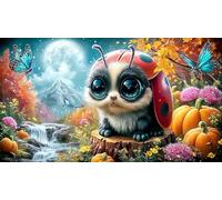 Coccinelle à Sept Points Puzzle pour Adultes 1000 pièces Jeu de Puzzle Cadeau Amusant & Activité Maison pour Adultes et Enfants de 12 Ans et Plus 38x26cm/1000pcs