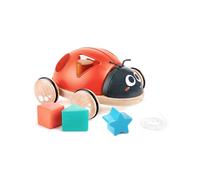 Coccinelle à tirer trieuse de formes - Hape - SHAPE SORTER LADYBUG - Boite à formes - Jouet à tirer