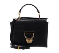 COCCINELLE Sac à épaule bandoulière noir en cuir pour femme - Arlettis Handbag Grainy Leather Noir 179410