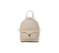 Coccinelle Beat Generation Sac à dos en cuir, beige, 25,5 x 34 x 14 cm, fermeture éclair, bretelles réglables, poche extérieure, style décontracté femme
