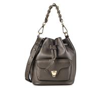 Coccinelle Beat Mini sac à bandoulière Cuir véritable 17 cm gris