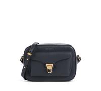 Coccinelle Beat Soft Sac bandoulière bleu, cuir de vache grainé, femme