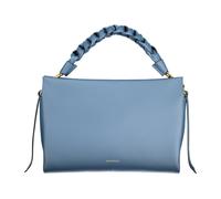 Coccinelle Cuir sac à main sac à épaule bandoulière Boheme Grana Double Hand Bag Deep Blue/Sandshell bleu
