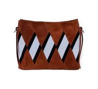 Coccinelle - Boheme Geometric Patch Handbag - Femme - Sacs - Brun - Taille: ONE Size