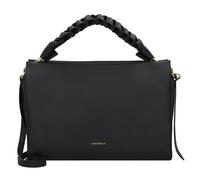 Coccinelle Sac à main Boheme Grana Double cuir 32,5 cm Noir/Cognac