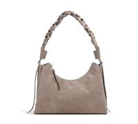 Coccinelle Boheme Suede Sac porté épaule taupe, femme