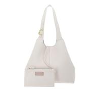 Coccinelle C-Easy M Sac à bandoulière en cuir, Pearl, 31 x 30 x 11 cm, avec sachet amovible