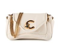 Coccinelle C-Me Fluffy Sac à bandoulière Cuir 21 cm blanc