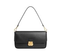 Coccinelle Sac bandoulière C-Me Lock en cuir grainé 29 cm noir