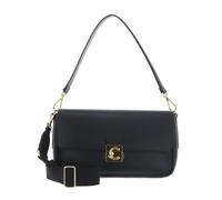 Coccinelle Sac bandoulière C-Me Lock en cuir grainé 29 cm noir
