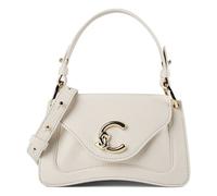 Coccinelle C-Me Sac à bandoulière Cuir véritable 21 cm blanc