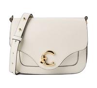 Coccinelle C-Me Sac à bandoulière Cuir véritable 21 cm blanc