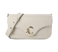 Coccinelle C-Me Sac à bandoulière Cuir véritable 26 cm blanc